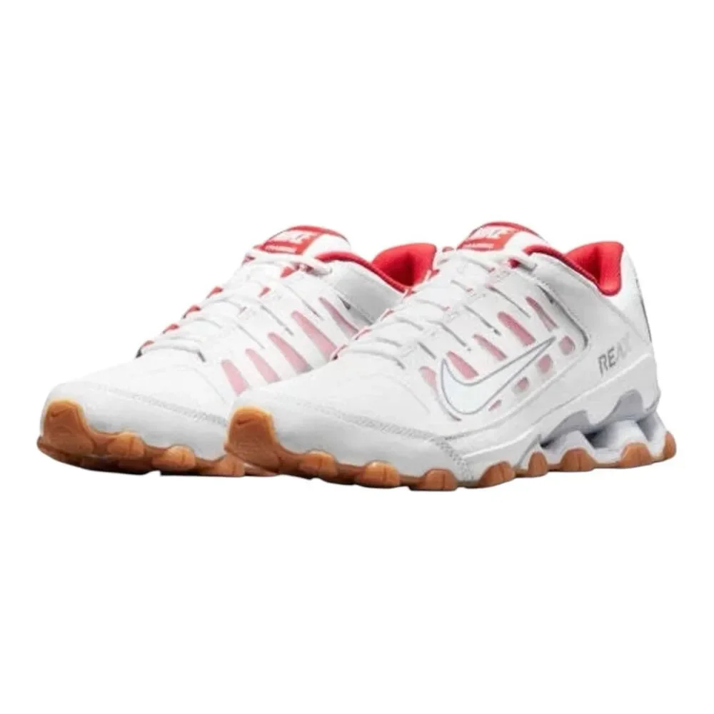Nike Running Shoes REAX 8 TR MESH, White w/ Red, Men's Size 10.5, NEW